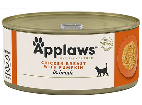 Applaws puszka dla kota Kurczak i Dynia 70g