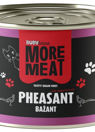 BUBAlicious Kot More Meat Mono bażant puszka 185g