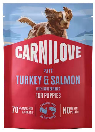 Carnilove Dog Turkey & Salmon Puppy - indyk i łosoś saszetka 300g