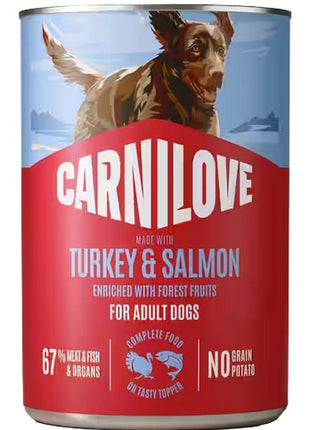 Carnilove Dog Salmon & Turkey Adult - łosoś i indyk puszka 400g