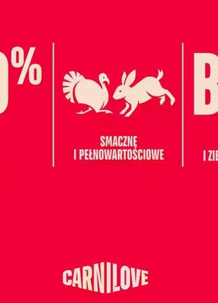 Carnilove Dog Jerky Turkey & Rabbit - indyk i królik 100g