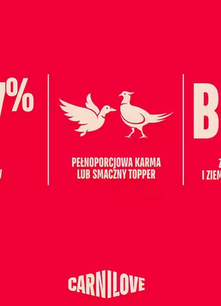 Carnilove Dog Duck & Pheasant Adult - kaczka i bażant puszka 400g