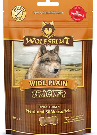 Wolfsblut Dog Cracker Wide Plain - konina i bataty 70g