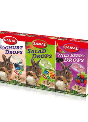 Sanal Knaagdier 3-Pack Drops Yogurt / Salad / Wild Berry