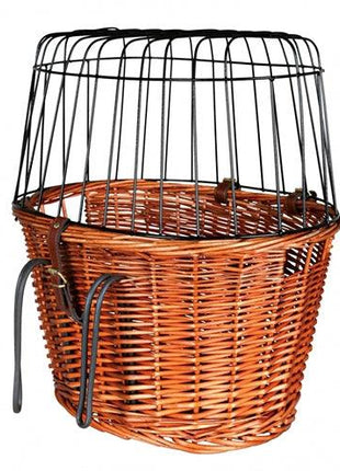 Trixie Fietsmand Met Draadkoepel Voorop Naturel