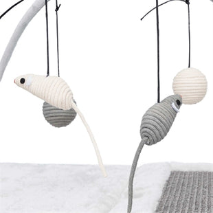 Trixie Krabmat Met Speeltjes Aan Koord Grijs