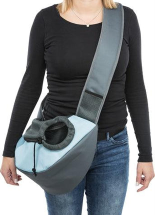 Trixie Buikdrager Sling Draagtas Lichtgrijs / Lichtblauw