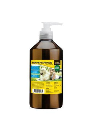 Utopia Diertotaal Hennepzaadolie Met Pompje