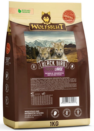 Wolfsblut Dog Black Bird Puppy Large - indyk i bataty 1kg