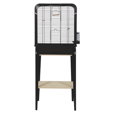Cage à oiseaux Zolux Chic Loft avec mobilier noir