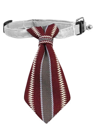 Croci Stropdas Hond Bordeauxrood