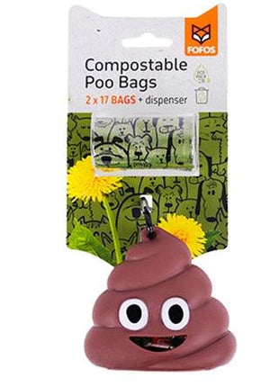 Fofos Poepzakhouder Drol Met 34 Poepzakjes