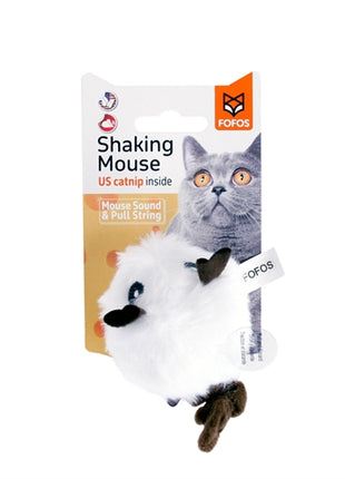 Fofos Shaking Muis Met Geluid Wit