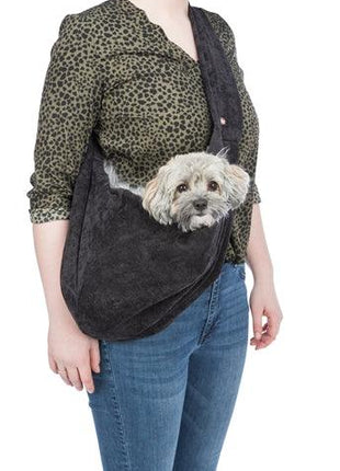 Trixie Hondentas Buikdrager Soft Zwart / Grijs