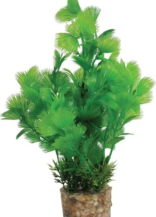 Zolux Ornament Pastic Plant Op Stenen Puntig Assorti