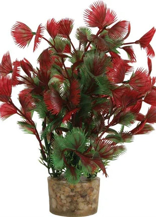 Zolux Ornament Pastic Plant Op Stenen Puntig Assorti