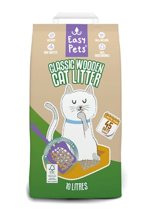 Easypets Biodegradable Classic Houtkorrels Kattenbakvulling