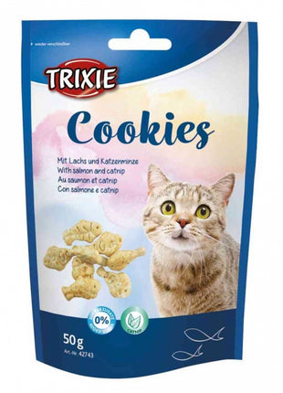 Trixie Cookies mit Lachs und Katzenminze- 50g