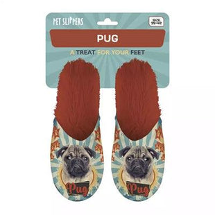 Merkloos Pantoffel Pug Mopshond Oranje
