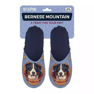 Merkloos Pantoffel Bernese Mountain Dog Donkerblauw