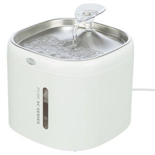 Trixie Drinkfontein Aqua Pure Kunststof / Rvs Wit 18X18X14,5 Cm