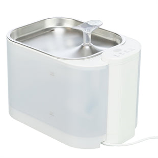 Trixie Drinkfontein Aqua Square Kunststof / Rvs Wit 23,5X16X15,5 Cm