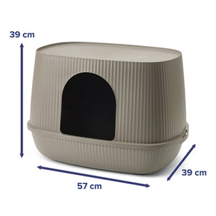 Savic Kattenbak Moona Warm Grijs 57X39X39 Cm