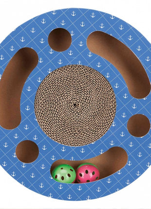 Trixie Kratztrommel aus Pappe mit Spielbällen