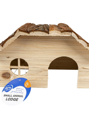 Duvoplus Kleintierhaus mit Rindendach