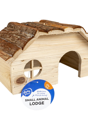 Duvoplus Kleintierhaus mit Rindendach
