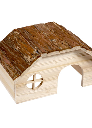 Duvoplus Kleintierhaus mit Rindendach