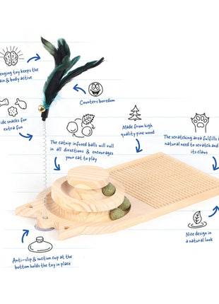 Duvoplus Cat Toy Spin & Scratch