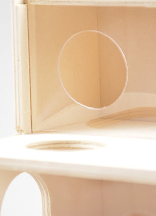 Duvoplus Kletterhaus aus Holz/Plexiglas