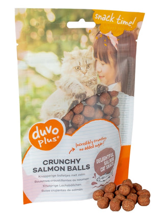 Duvoplus Cat Snack Knusprige Lachsbällchen 50g