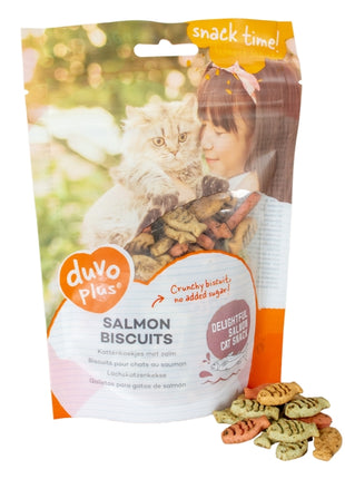 Duvoplus Cat Snack Lachskekse 50g