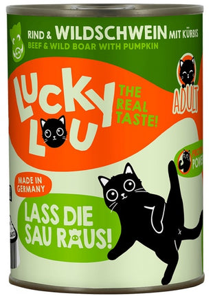 Lucky Lou Lifestage Adult Wołowina i dzik puszka 400g
