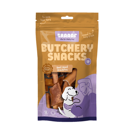 Braaaf Butchery Snacks Runderkophuid stukjes 150 g