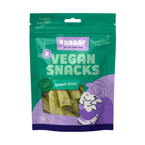 Braaaf Vegan Snack Spinazie Stick