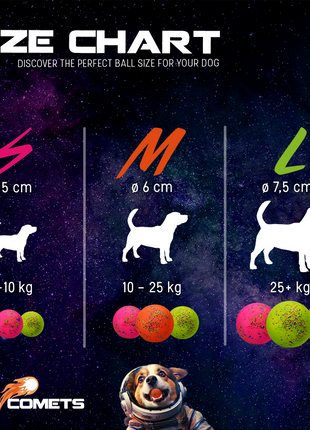 Dog Comets Stardust Roze