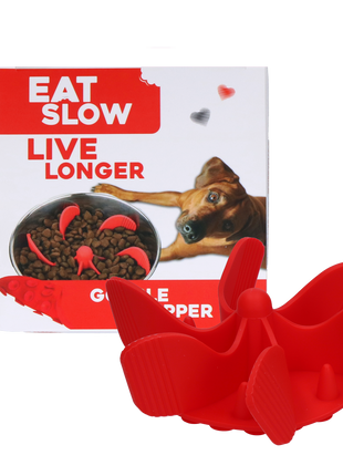 Eat Slow Live Longer Gobble Stopper Rood