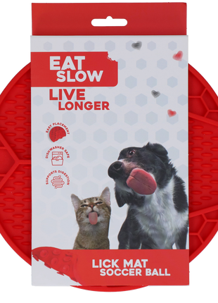 Eat Slow Live Longer Lick Mat Soccer Ball