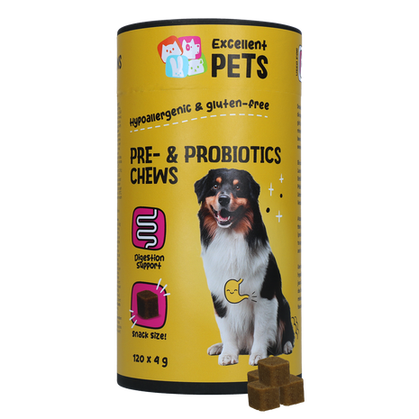 Excellent Pets Pre- & Probiotics Chews 120 Treats