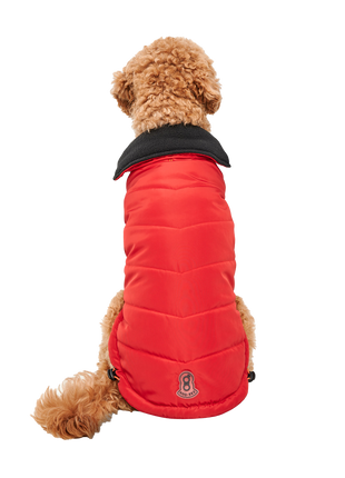 Goo-eez Mock Neck Signature Wrap Jacket Rood/Zwart