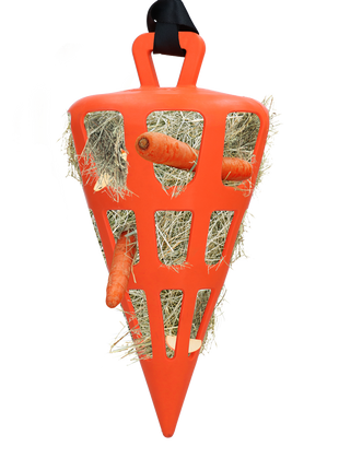 Hay Slow Feeder Fun & Flex Carrot Oranje