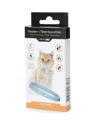 Knock Pest Vlooien/Tekenband Kat 33 cm NL/FR