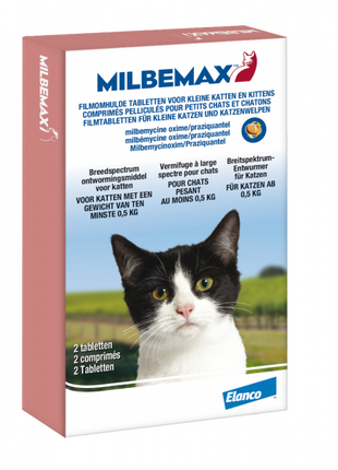 Milbemax Ontworming Kleine Kat/Kitten – 2 tabletten