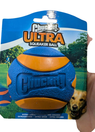 Chuckit Ultra Squeaker Bal - Bijna onverwoestbare bal met pieper - Diverse maten