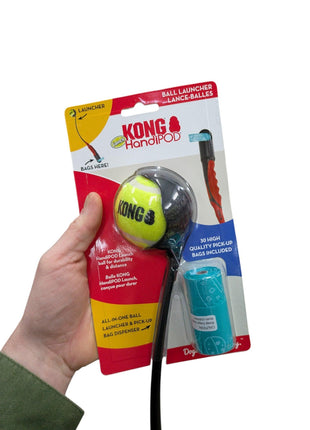 Kong Handipod Launch Werpstok Met Poepzakhouder – Voor Ultiem Speelplezier en Gemak!