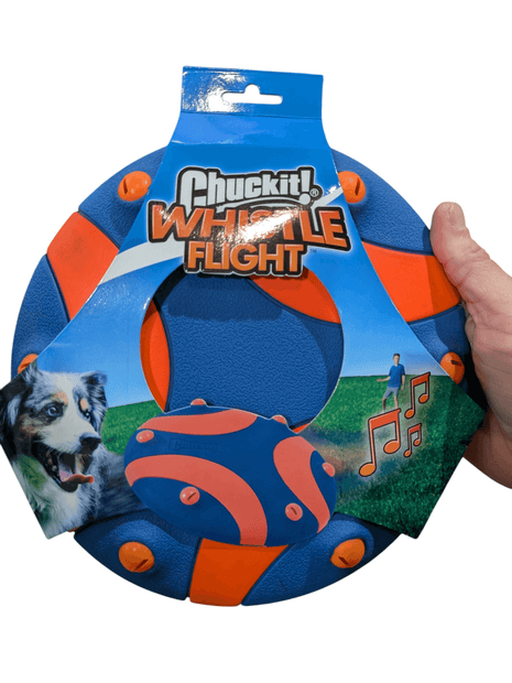 Chuckit Whistle Frisbee - Grote frisbee met leuk geluidje - Voor middelgrote & grote honden