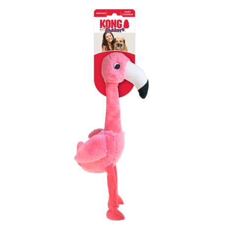Kong Shakers Honkers Flamingo - Avec un sifflet pour encore plus de plaisir